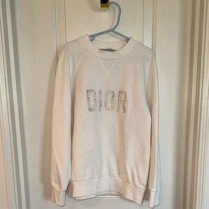 Dior Girls Cream Crewneck Sweater